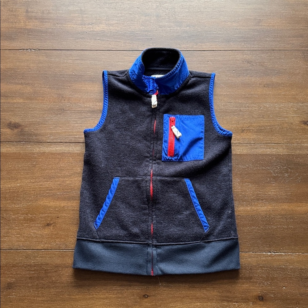 Size 6-7 J. Crew Crewcuts Kids' fleece vest
